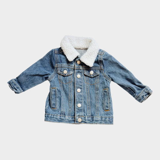 Baby berry denim jacket | 3-6 months | EUC