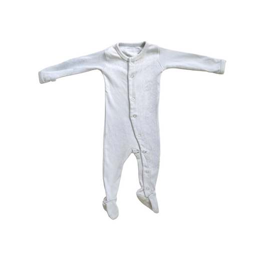 L'oved baby bodysuit | Size: 0-3 months | EUC | light grey organic cotton