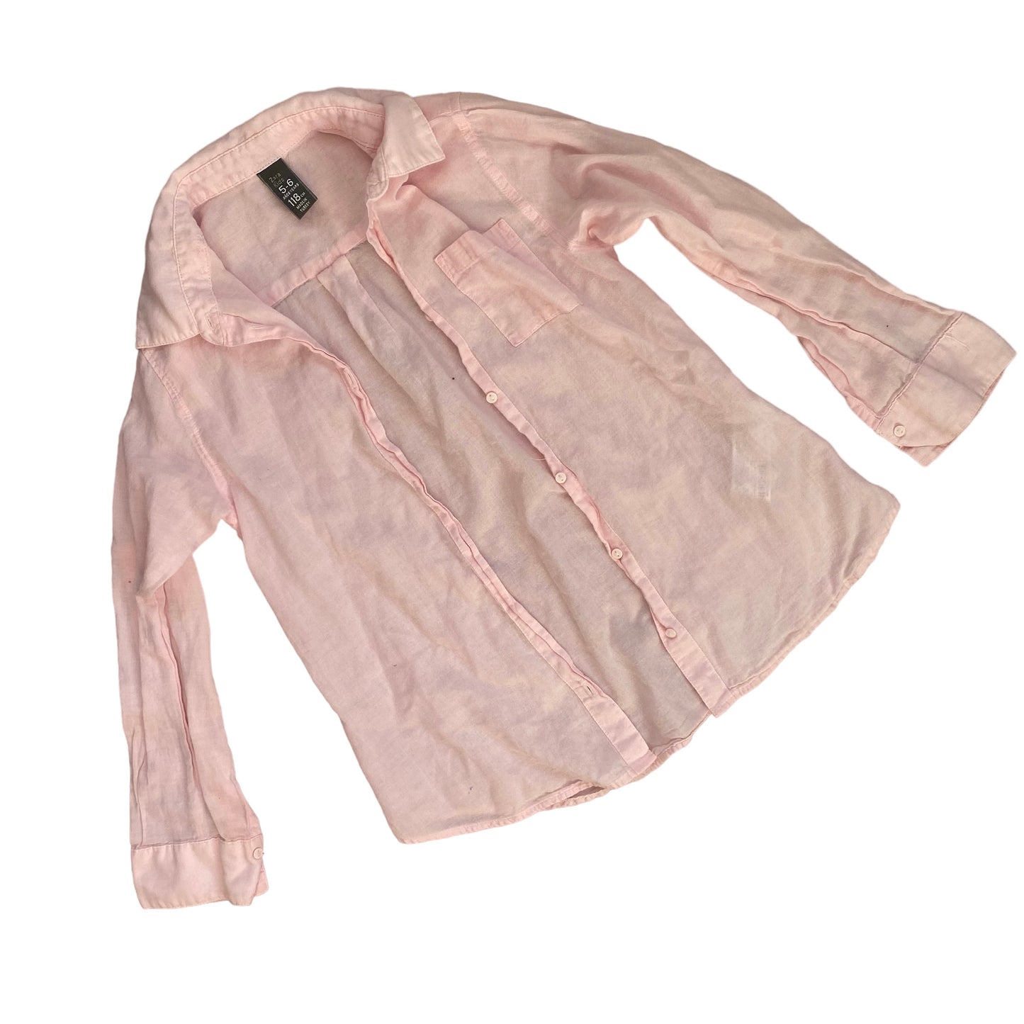 Zara Pink Cotton Shirt | Size: 4 years | EUC