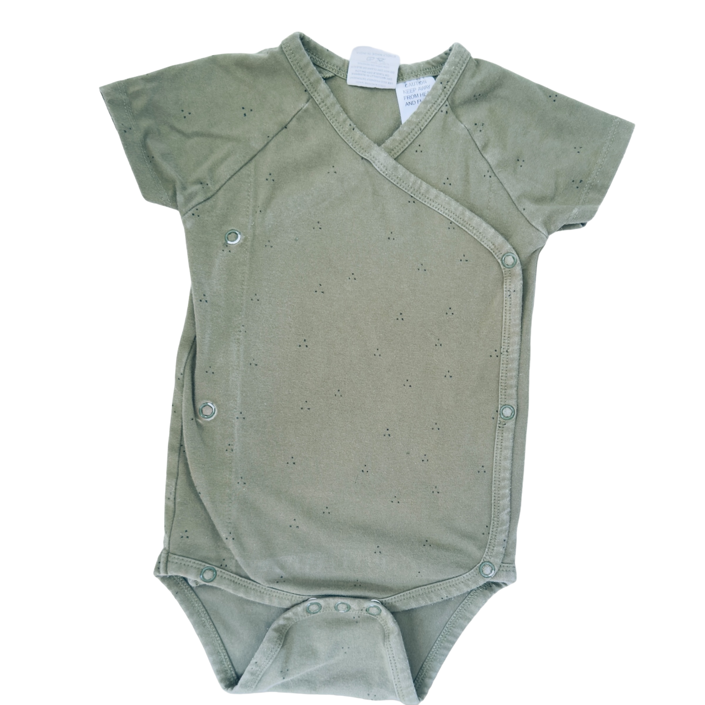 Buck & Baa short sleeved body suit | 6-12 months | GUC | organic cotton