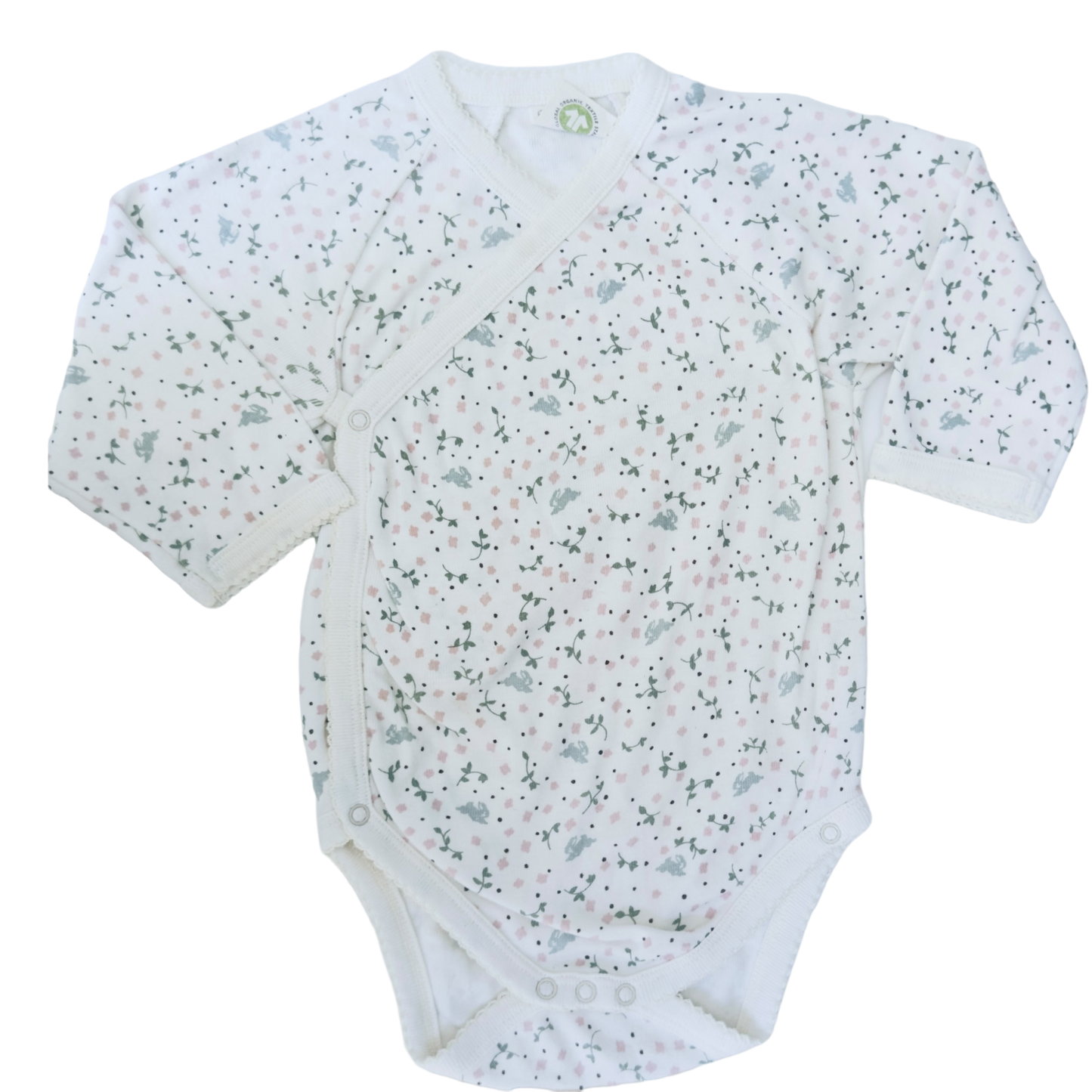 Nature baby side snap bodysuit | 3-6 months | EUC | organic cotton