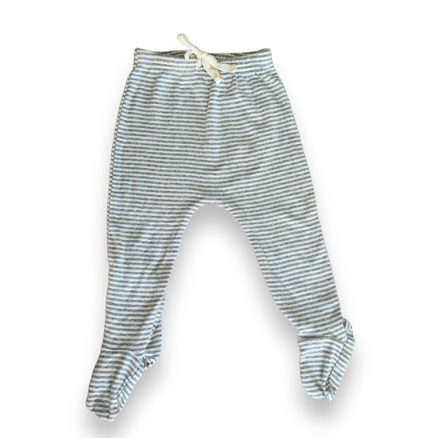 Nature Baby footed pants | 6-12 months | GUC | blue & white stripe