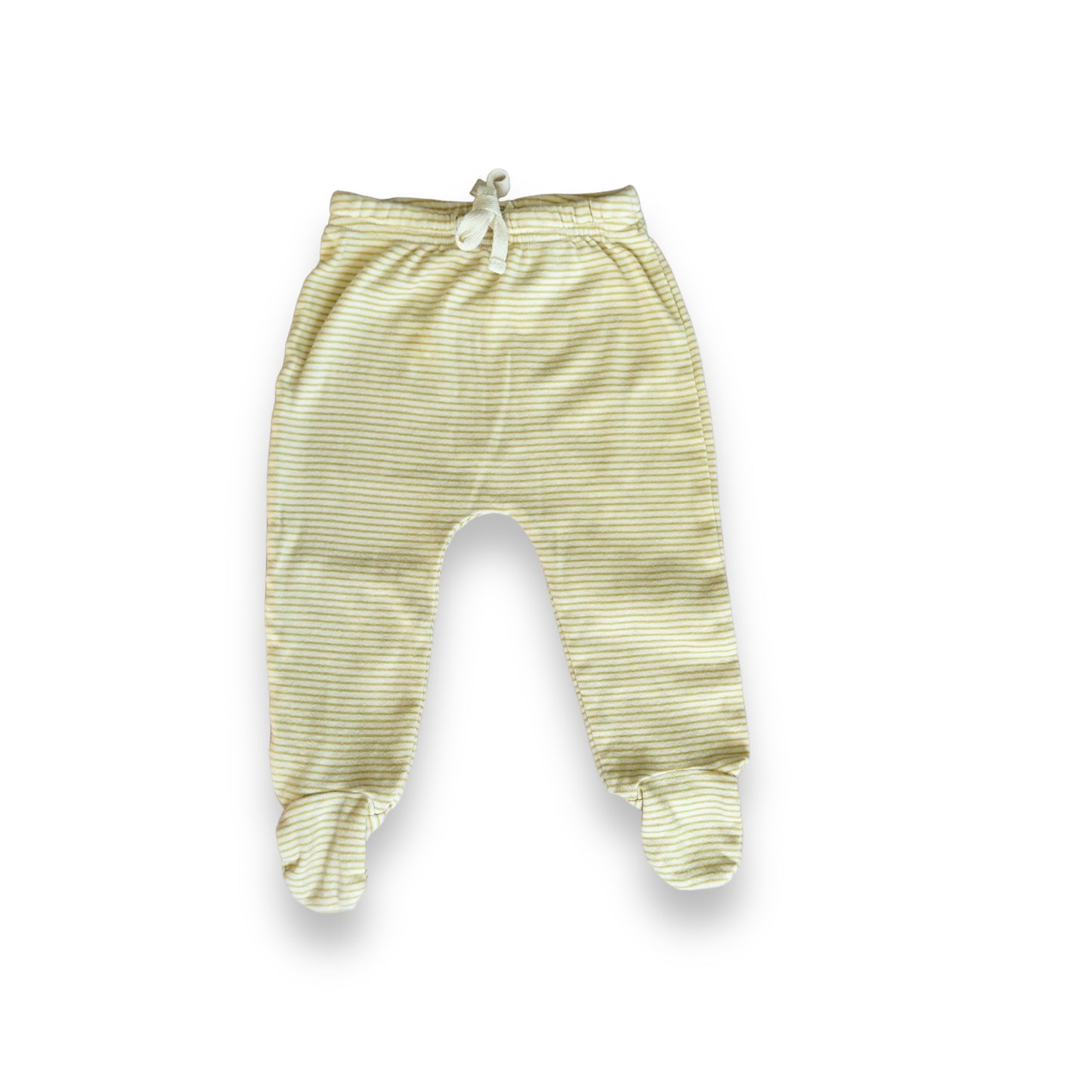 Nature Baby footed pants | 3-6 months | GUC | yellow & white stripe